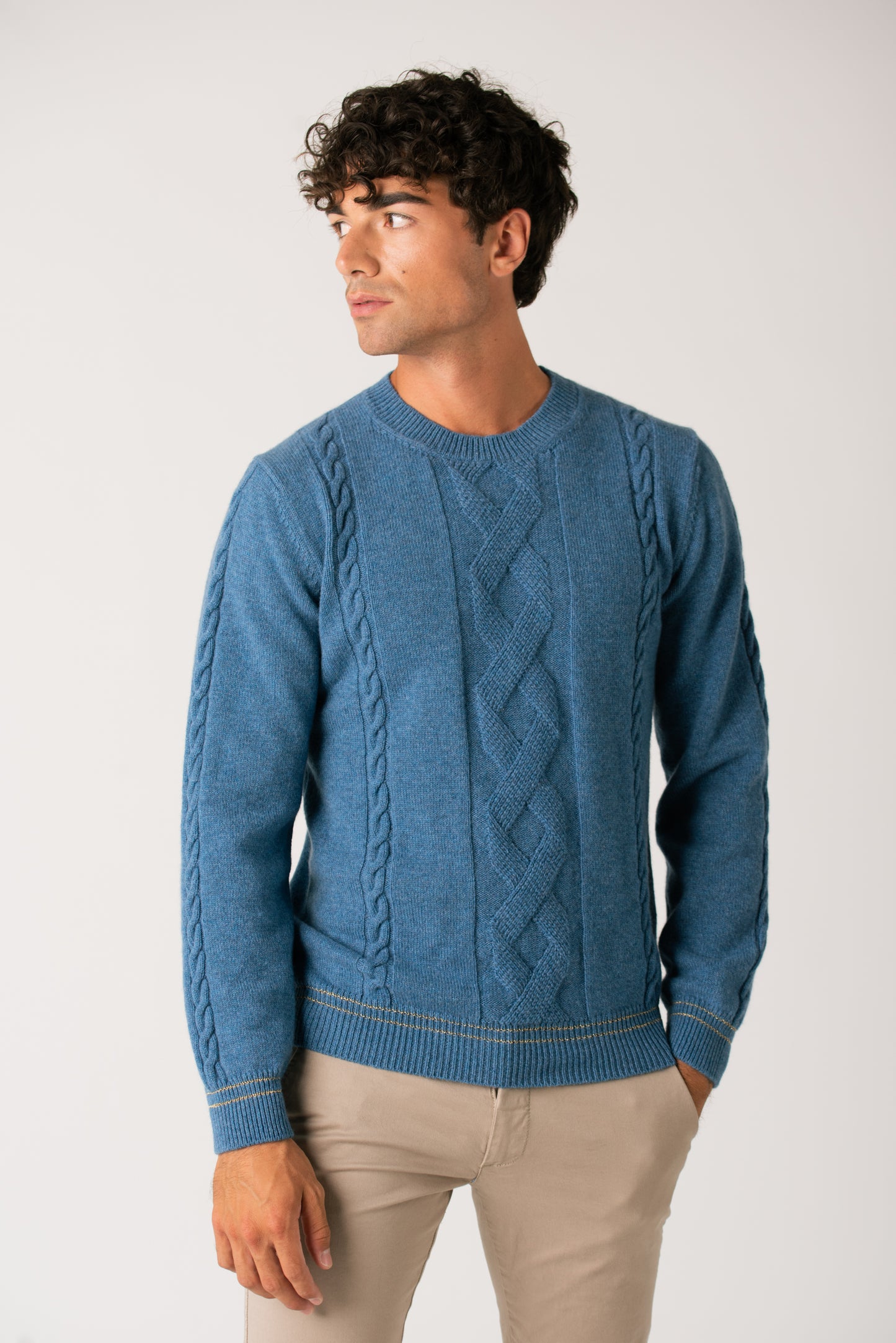 PULL IN CASHMERE AZZURRO
