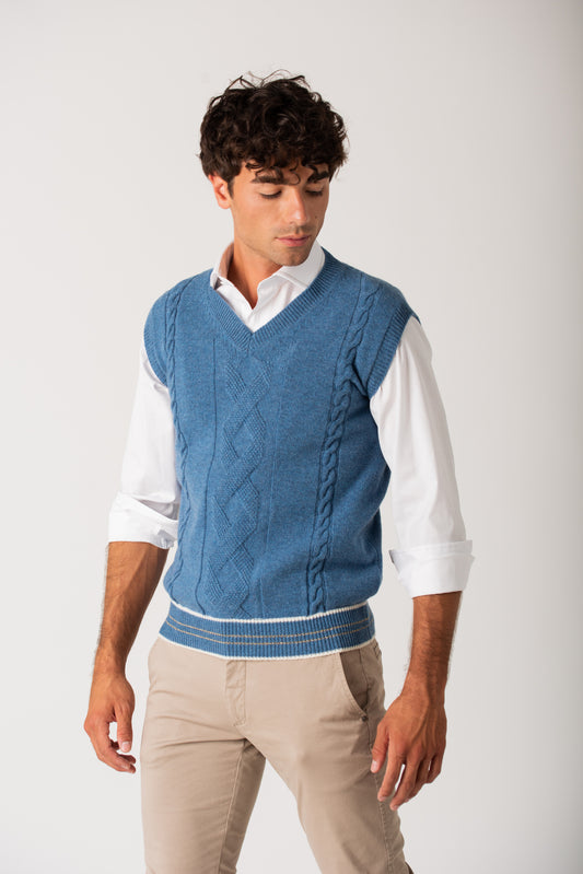 GILET AZZURRO