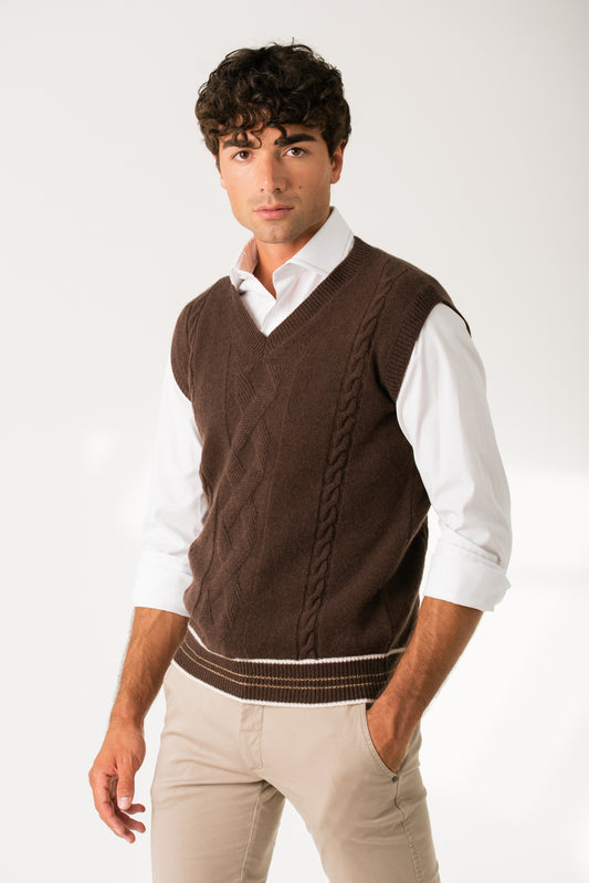 BROWN VEST